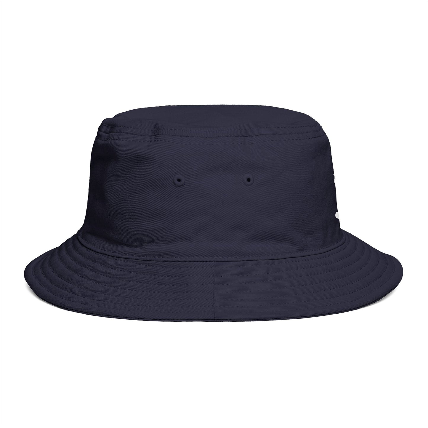 Brown Bucket Hat with White Crown 'B' Logo — Streetwear Casual Sun Hat