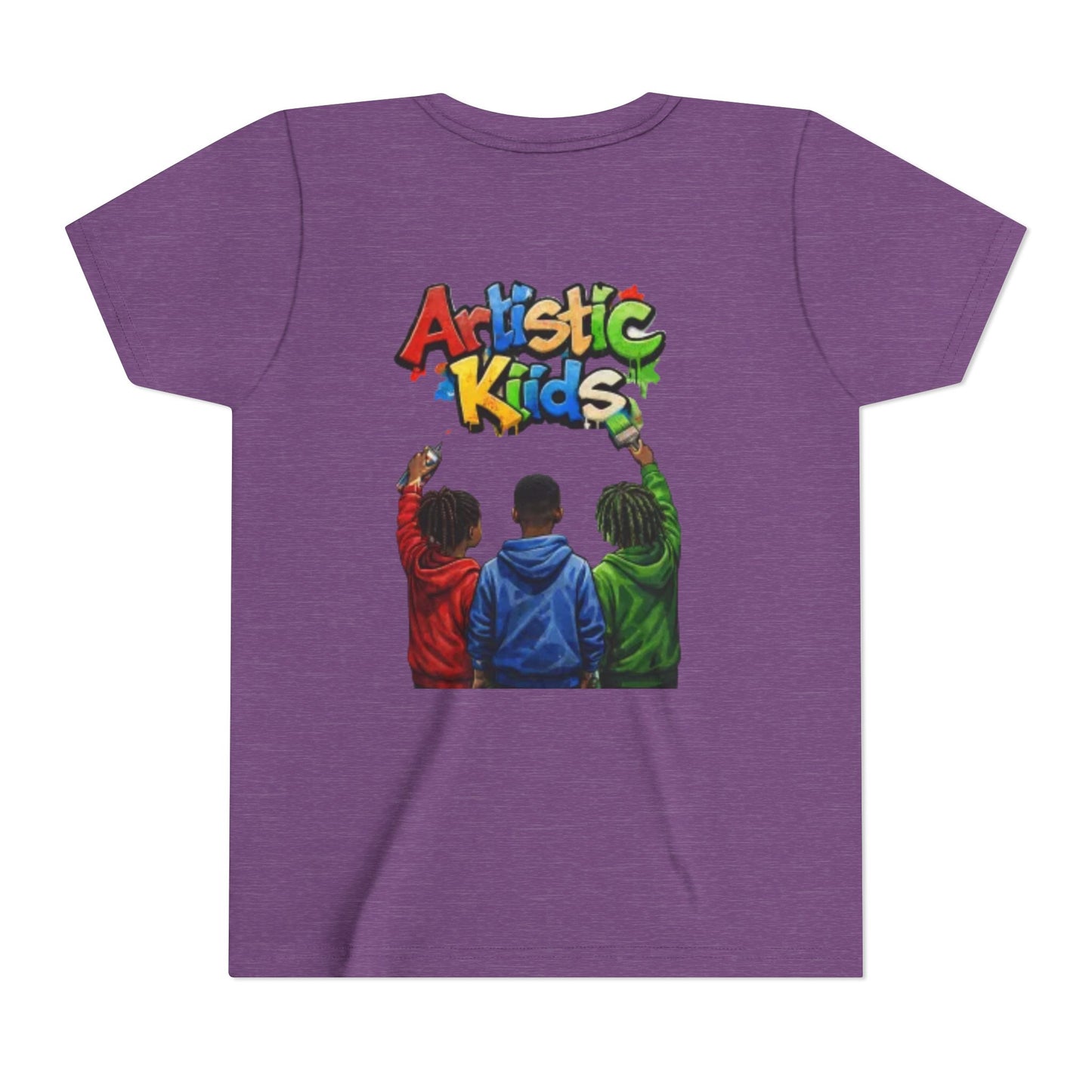 Artistic Kids Youth Tee — Colorful ‘Artistic Kids’ Graphic Shirt for Creative Children