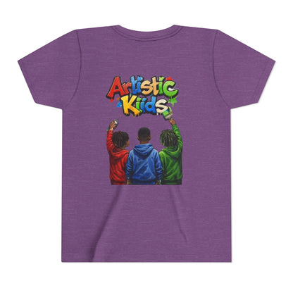 Artistic Kids Youth Tee — Colorful ‘Artistic Kids’ Graphic Shirt for Creative Children