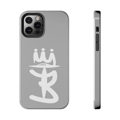 T3 Phone Case — Stylized Crown & Script Graphic Protective Cover