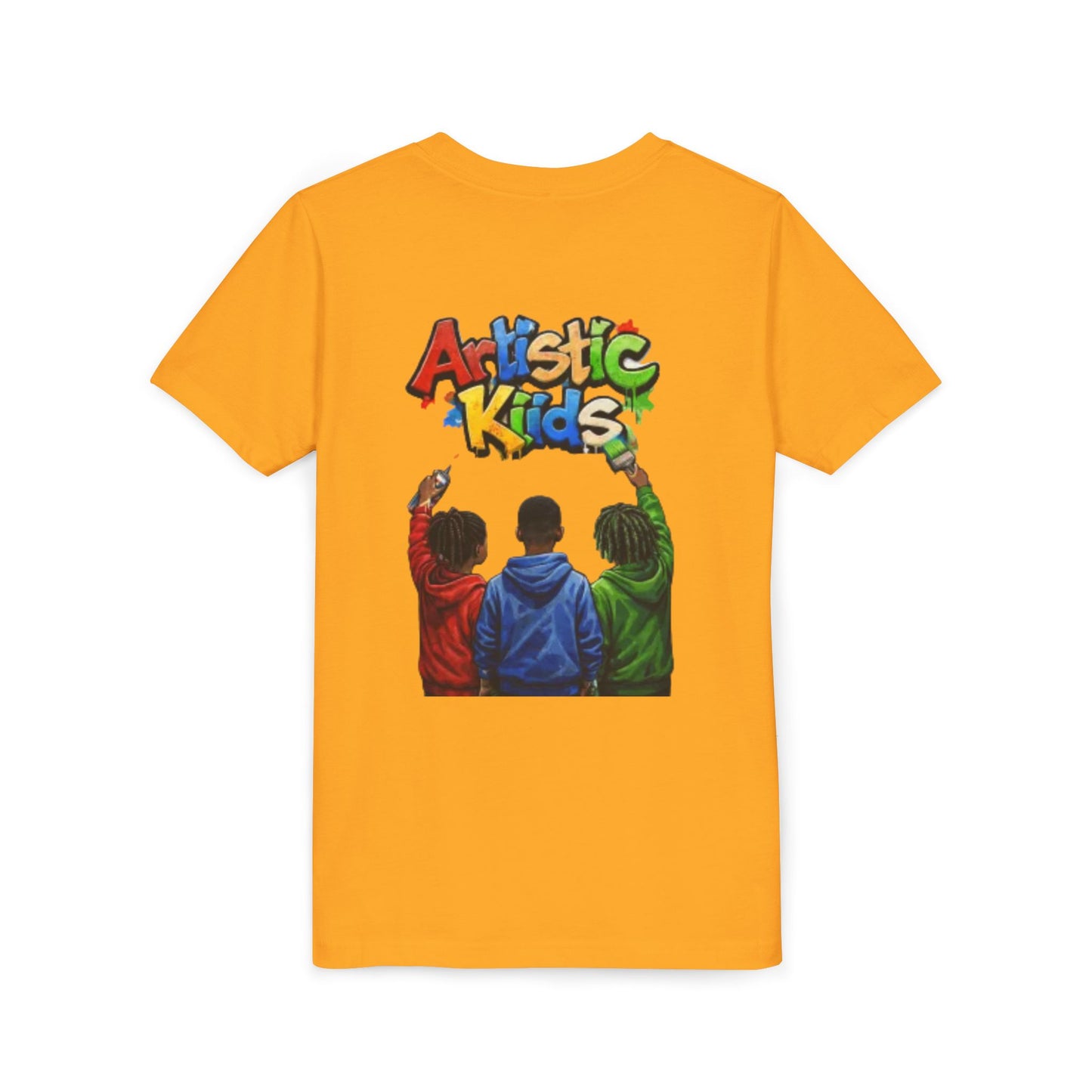 Artistic Kids Youth Tee — Colorful ‘Artistic Kids’ Graphic Shirt for Creative Children