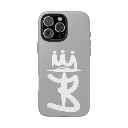 T3 Phone Case — Stylized Crown & Script Graphic Protective Cover