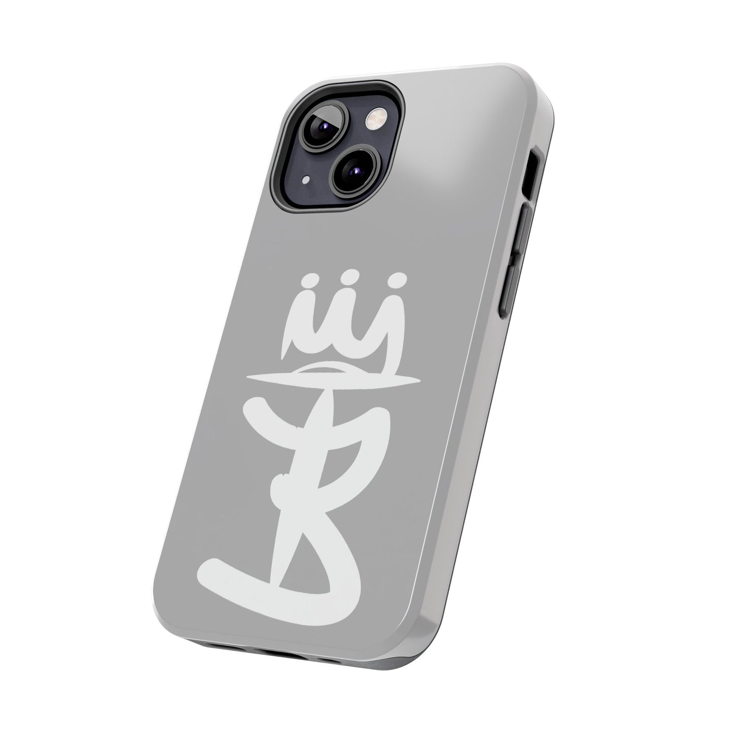 T3 Phone Case — Stylized Crown & Script Graphic Protective Cover