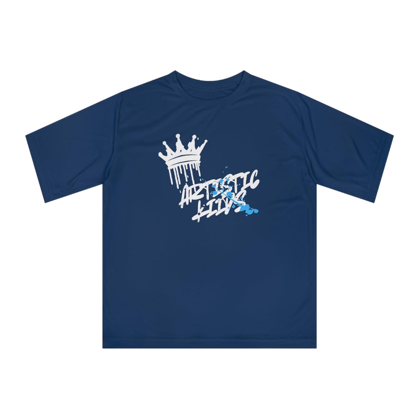 Performance Tee — Artistic King Drip Graphic