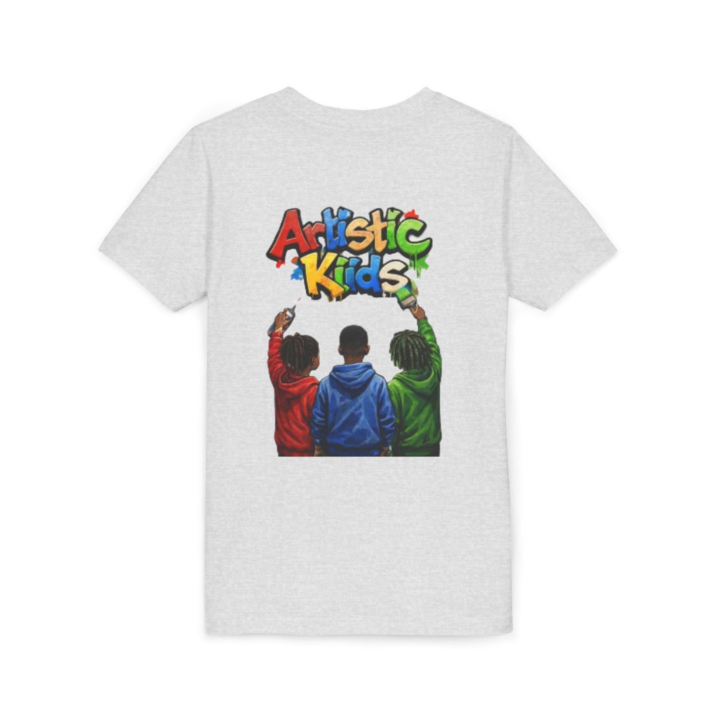 Artistic Kids Youth Tee — Colorful ‘Artistic Kids’ Graphic Shirt for Creative Children