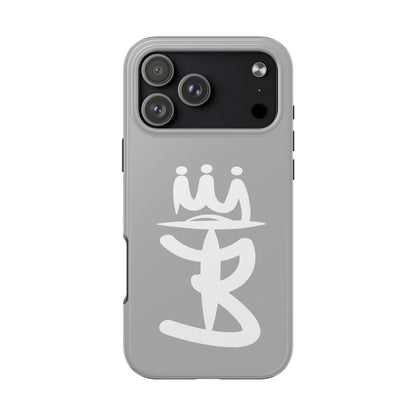 T3 Phone Case — Stylized Crown & Script Graphic Protective Cover