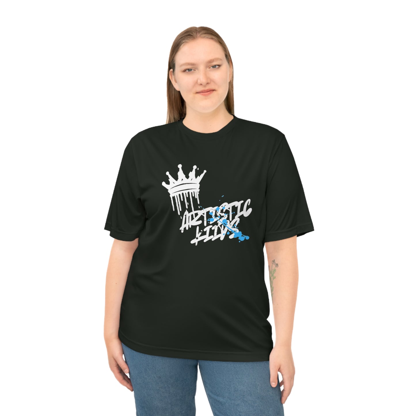 Performance Tee — Artistic King Drip Graphic