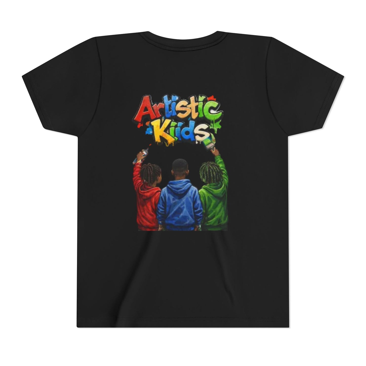 Artistic Kids Youth Tee — Colorful ‘Artistic Kids’ Graphic Shirt for Creative Children
