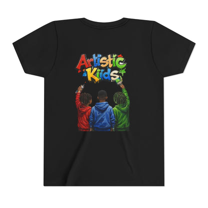 Artistic Kids Youth Tee — Colorful ‘Artistic Kids’ Graphic Shirt for Creative Children
