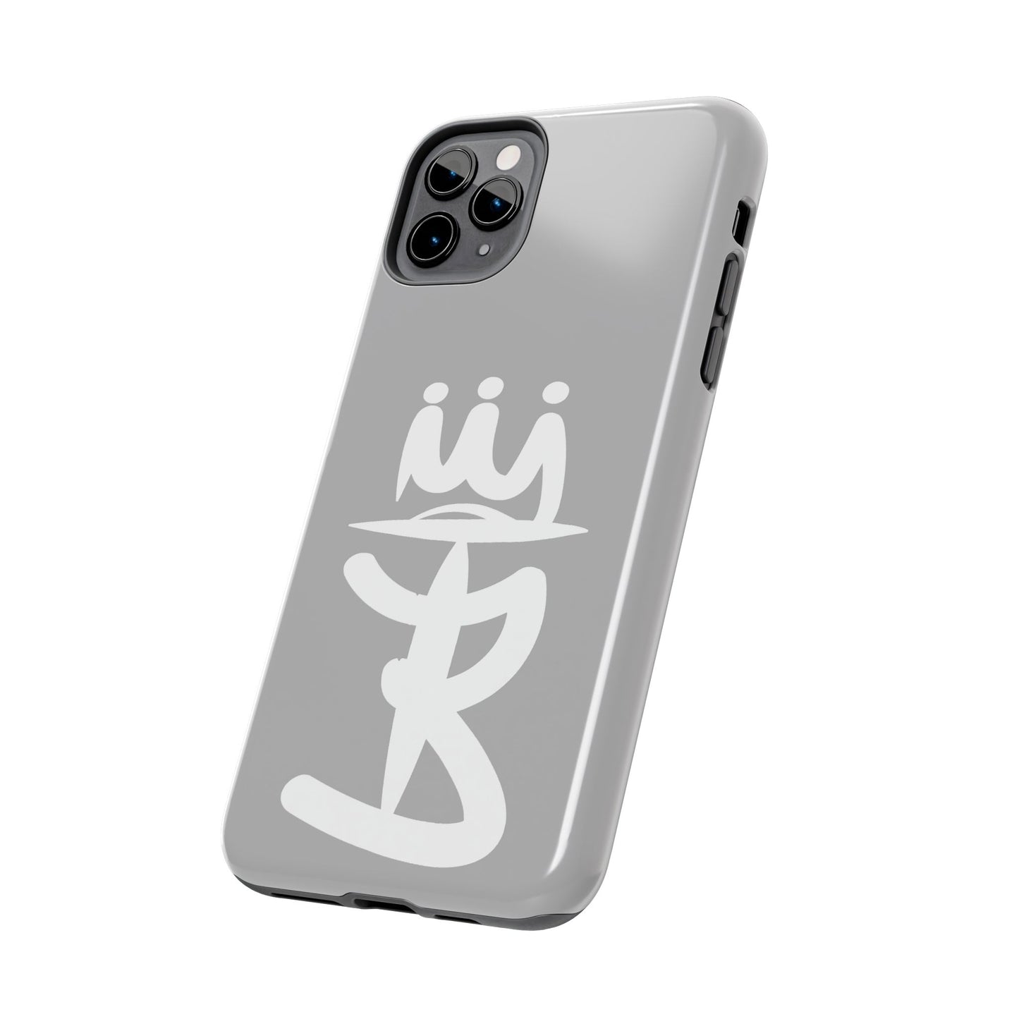 T3 Phone Case — Stylized Crown & Script Graphic Protective Cover