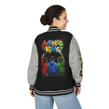 Artistic Kids Letterman Jacket - Colorful Kids Art Club Varsity Jacket