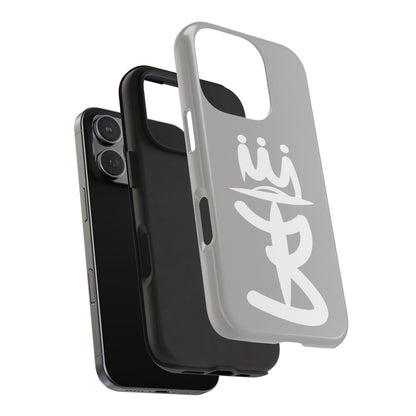 T3 Phone Case — Stylized Crown & Script Graphic Protective Cover