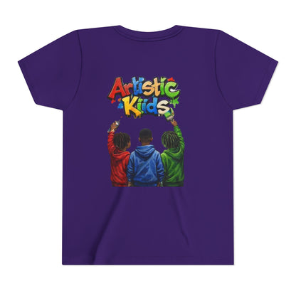 Artistic Kids Youth Tee — Colorful ‘Artistic Kids’ Graphic Shirt for Creative Children