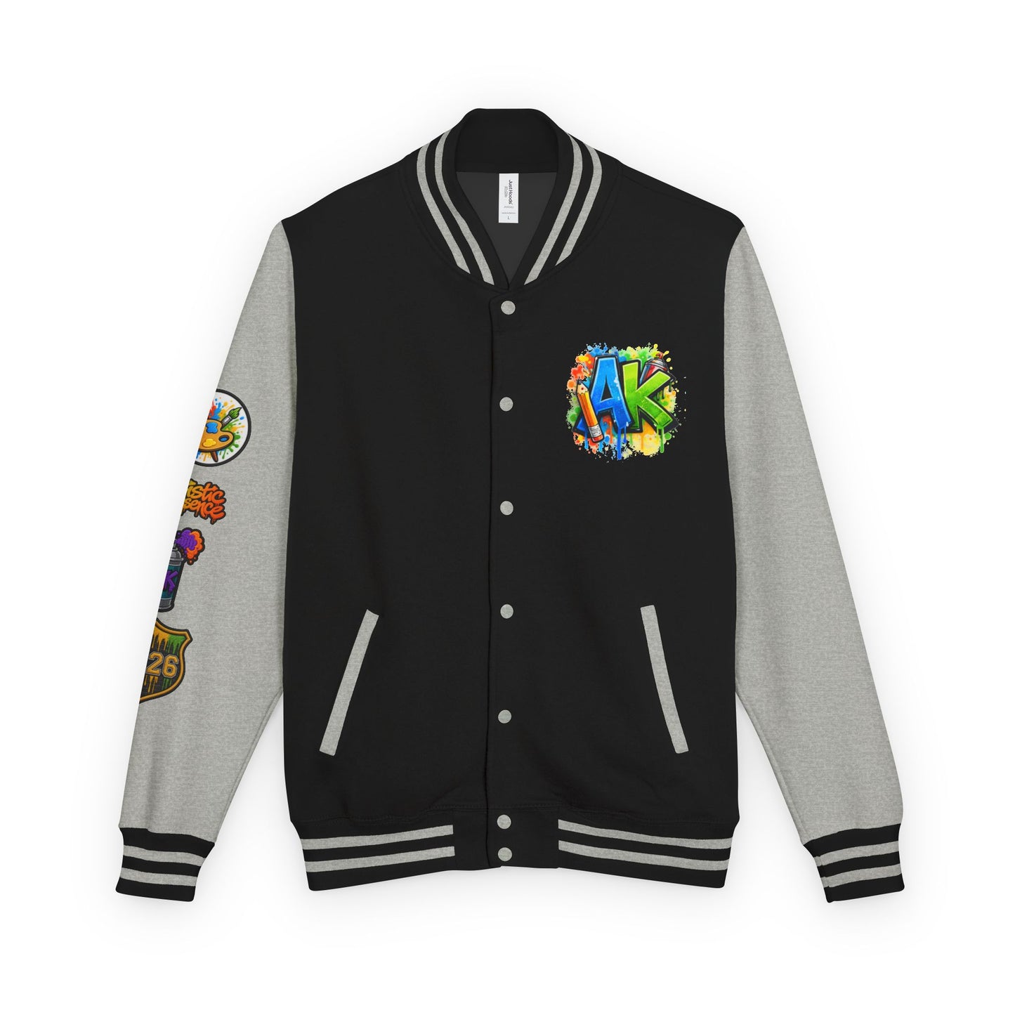 Artistic Kids Letterman Jacket - Colorful Kids Art Club Varsity Jacket