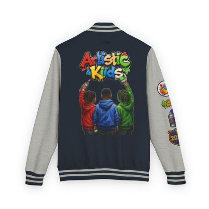 Artistic Kids Letterman Jacket - Colorful Kids Art Club Varsity Jacket