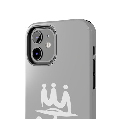 T3 Phone Case — Stylized Crown & Script Graphic Protective Cover