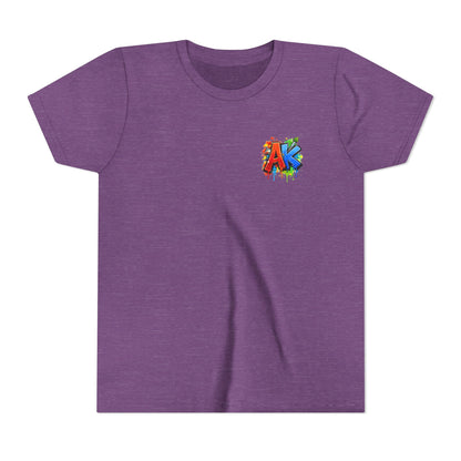 Artistic Kids Youth Tee — Colorful ‘Artistic Kids’ Graphic Shirt for Creative Children