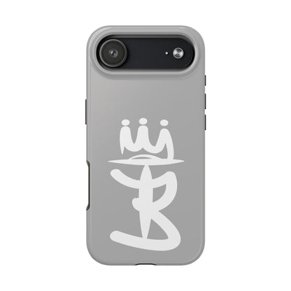 T3 Phone Case — Stylized Crown & Script Graphic Protective Cover