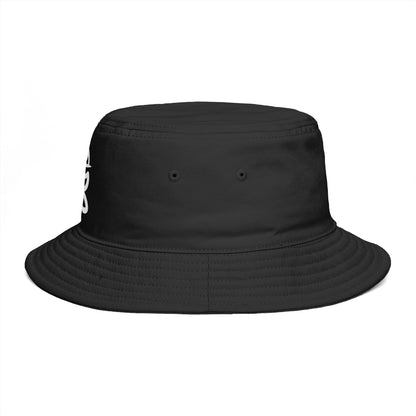Brown Bucket Hat with White Crown 'B' Logo — Streetwear Casual Sun Hat