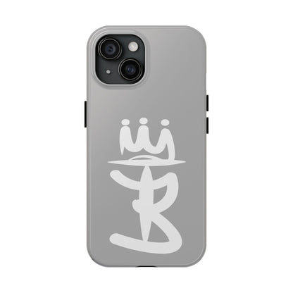 T3 Phone Case — Stylized Crown & Script Graphic Protective Cover