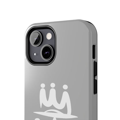 T3 Phone Case — Stylized Crown & Script Graphic Protective Cover