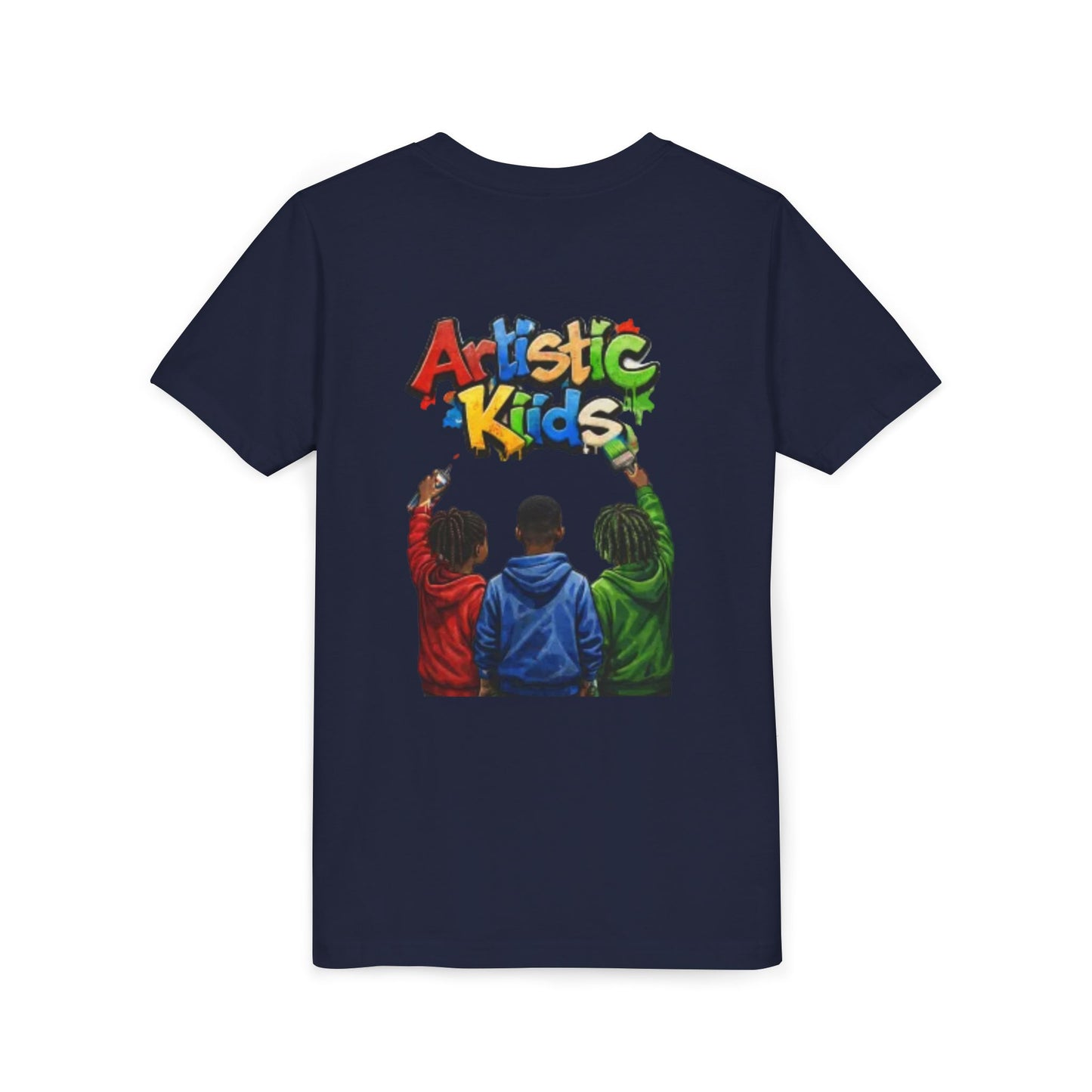 Artistic Kids Youth Tee — Colorful ‘Artistic Kids’ Graphic Shirt for Creative Children