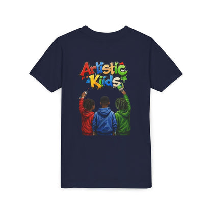 Artistic Kids Youth Tee — Colorful ‘Artistic Kids’ Graphic Shirt for Creative Children