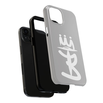 T3 Phone Case — Stylized Crown & Script Graphic Protective Cover
