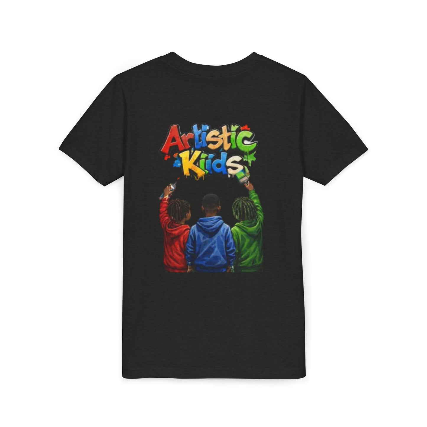 Artistic Kids Youth Tee — Colorful ‘Artistic Kids’ Graphic Shirt for Creative Children