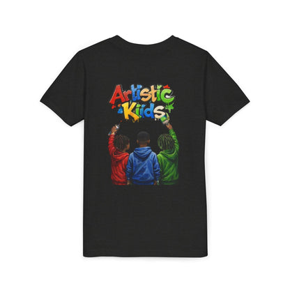 Artistic Kids Youth Tee — Colorful ‘Artistic Kids’ Graphic Shirt for Creative Children