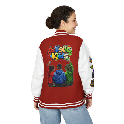 Artistic Kids Letterman Jacket - Colorful Kids Art Club Varsity Jacket