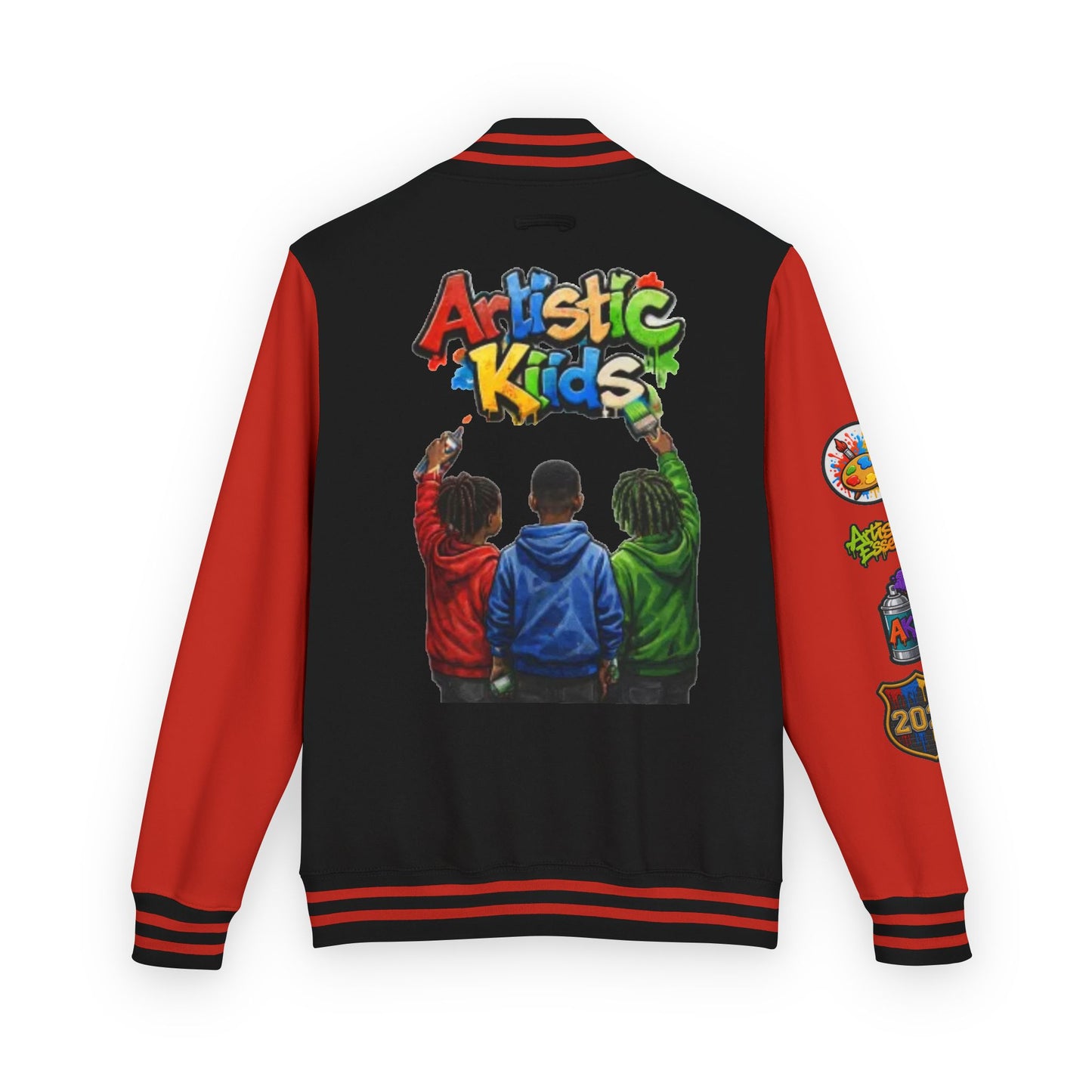 Artistic Kids Letterman Jacket - Colorful Kids Art Club Varsity Jacket