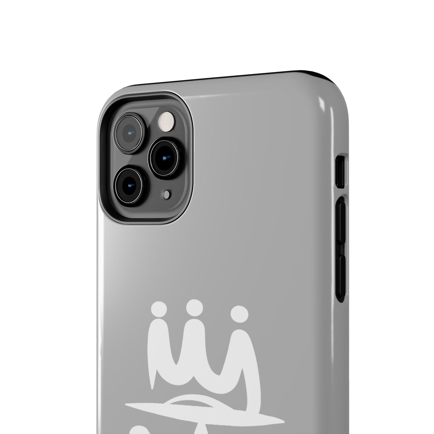 T3 Phone Case — Stylized Crown & Script Graphic Protective Cover