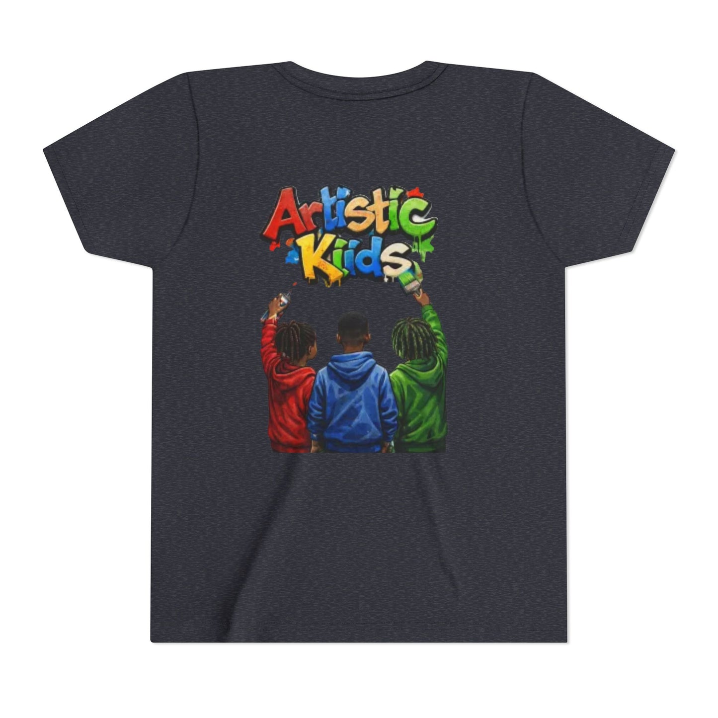 Artistic Kids Youth Tee — Colorful ‘Artistic Kids’ Graphic Shirt for Creative Children