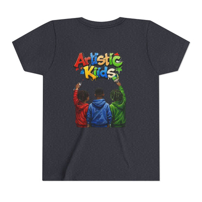 Artistic Kids Youth Tee — Colorful ‘Artistic Kids’ Graphic Shirt for Creative Children