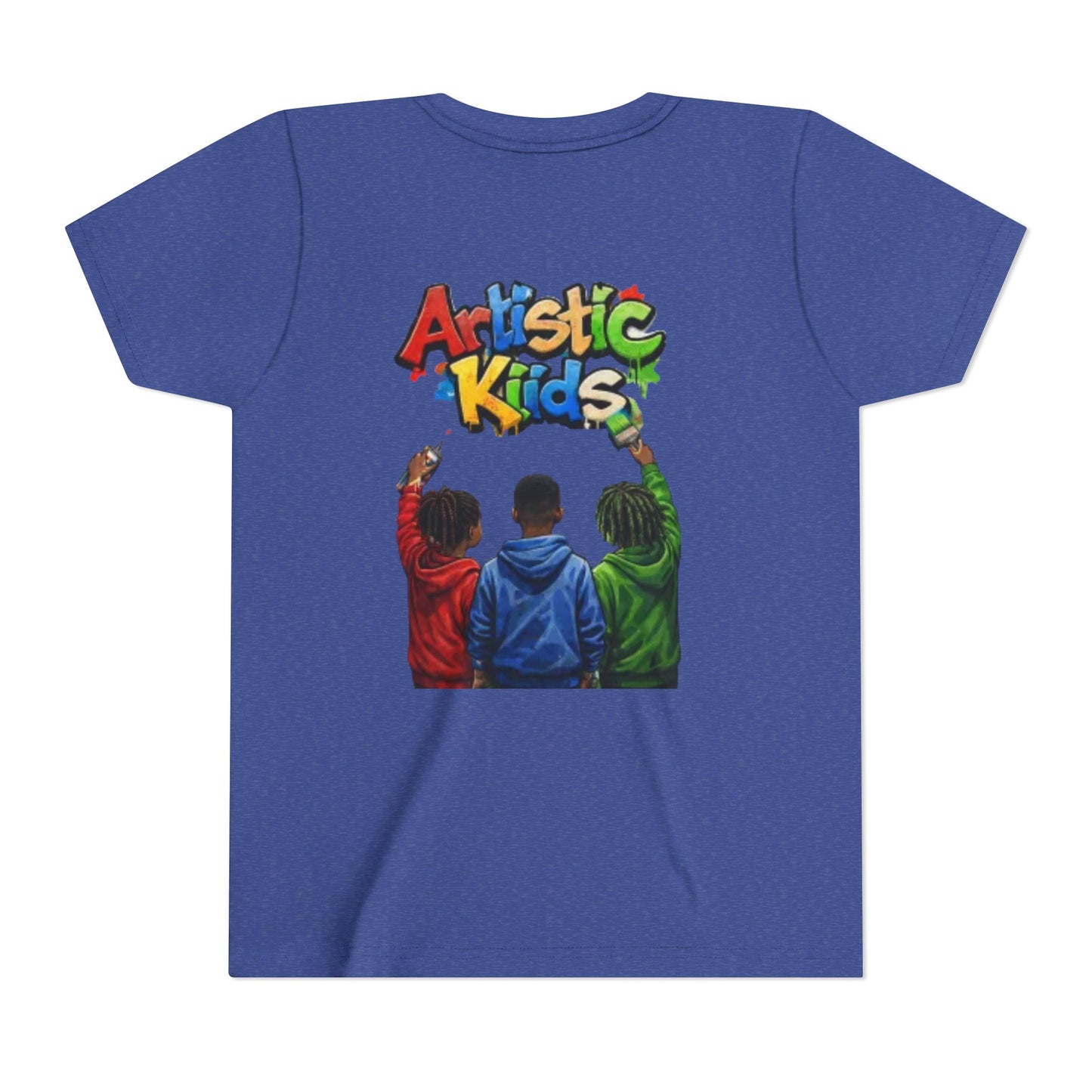 Artistic Kids Youth Tee — Colorful ‘Artistic Kids’ Graphic Shirt for Creative Children