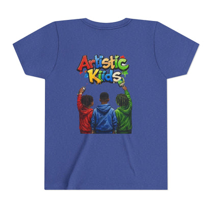 Artistic Kids Youth Tee — Colorful ‘Artistic Kids’ Graphic Shirt for Creative Children