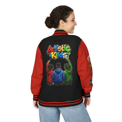 Artistic Kids Letterman Jacket - Colorful Kids Art Club Varsity Jacket