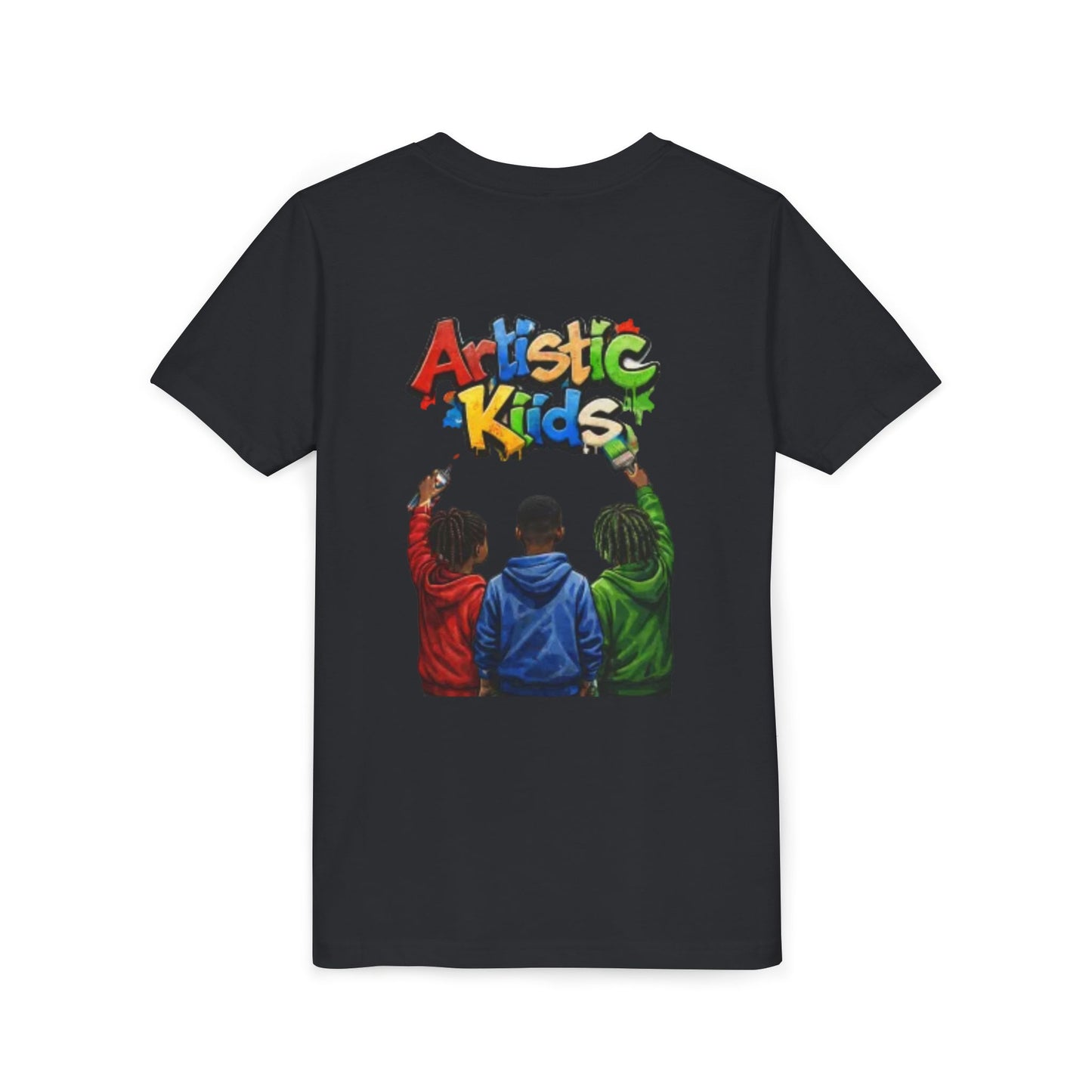 Artistic Kids Youth Tee — Colorful ‘Artistic Kids’ Graphic Shirt for Creative Children