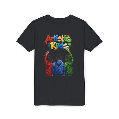 Artistic Kids Youth Tee — Colorful ‘Artistic Kids’ Graphic Shirt for Creative Children