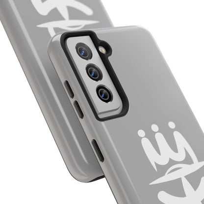T3 Phone Case — Stylized Crown & Script Graphic Protective Cover