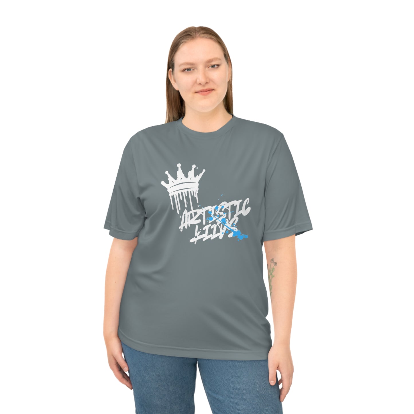 Performance Tee — Artistic King Drip Graphic