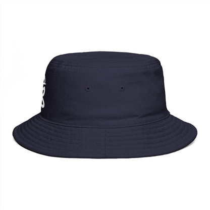 Brown Bucket Hat with White Crown 'B' Logo — Streetwear Casual Sun Hat