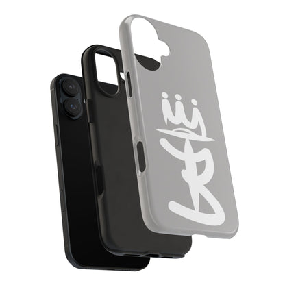 T3 Phone Case — Stylized Crown & Script Graphic Protective Cover