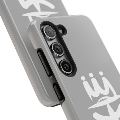 T3 Phone Case — Stylized Crown & Script Graphic Protective Cover