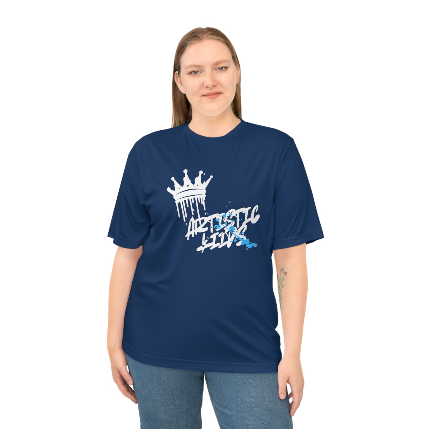 Performance Tee — Artistic King Drip Graphic