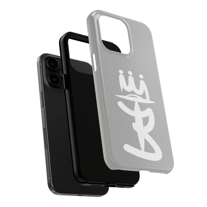 T3 Phone Case — Stylized Crown & Script Graphic Protective Cover