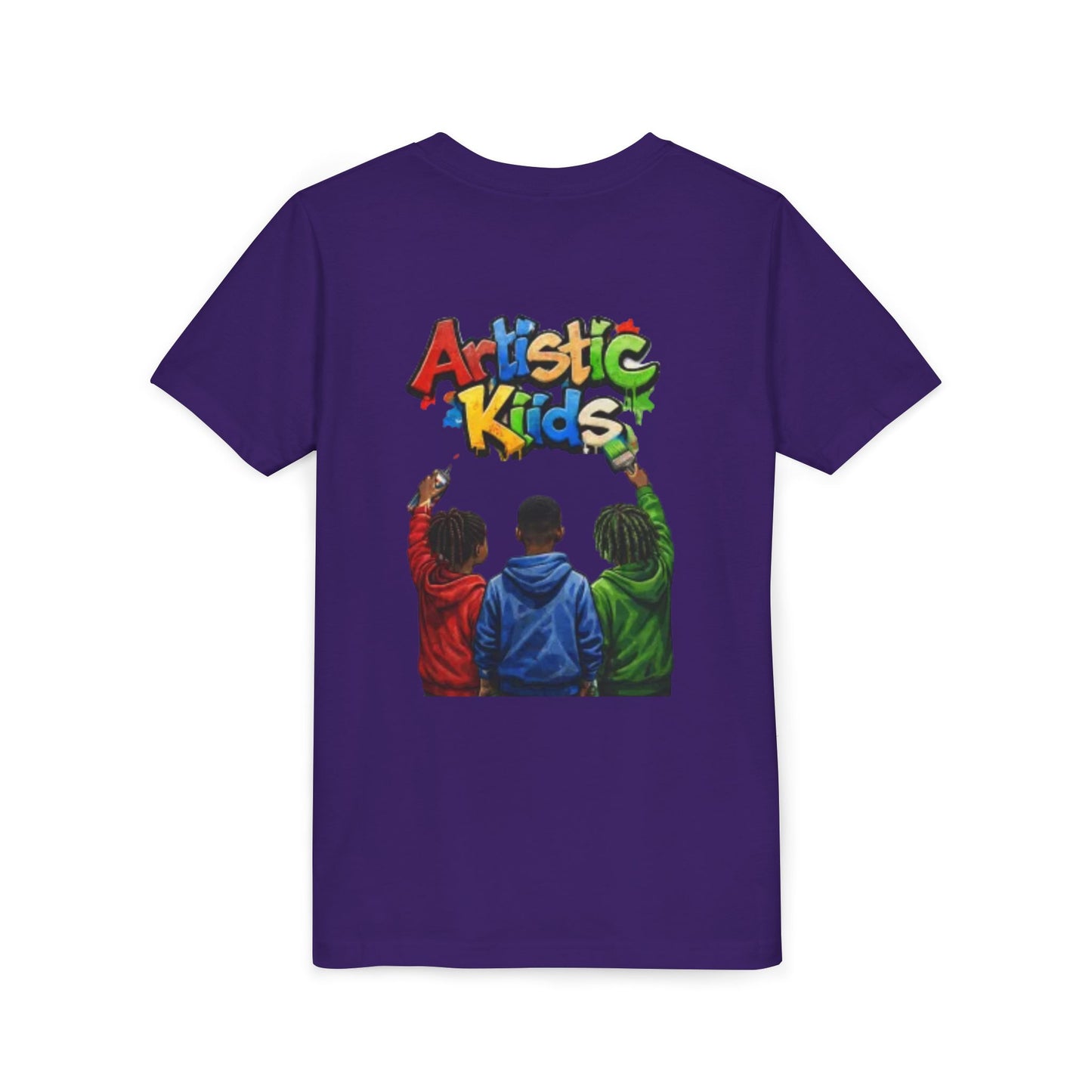 Artistic Kids Youth Tee — Colorful ‘Artistic Kids’ Graphic Shirt for Creative Children