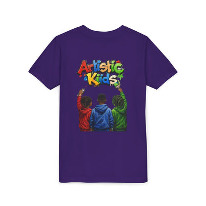 Artistic Kids Youth Tee — Colorful ‘Artistic Kids’ Graphic Shirt for Creative Children