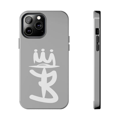 T3 Phone Case — Stylized Crown & Script Graphic Protective Cover
